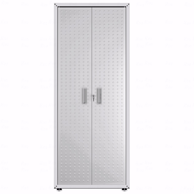75" Tall Garage Cabinet, White