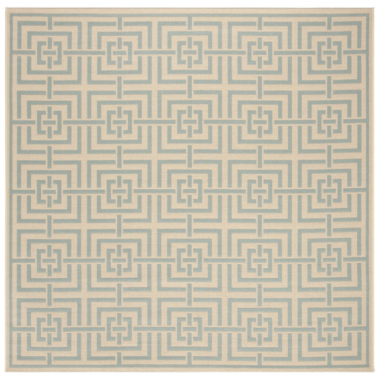 Gowanus Linden 100 Performance Geometric Indoor/Outdoor Area Rug