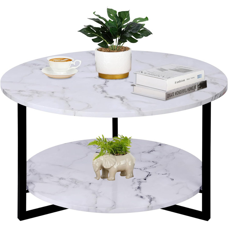 Small Round Coffee Table With Storage White And Black Coffee Table