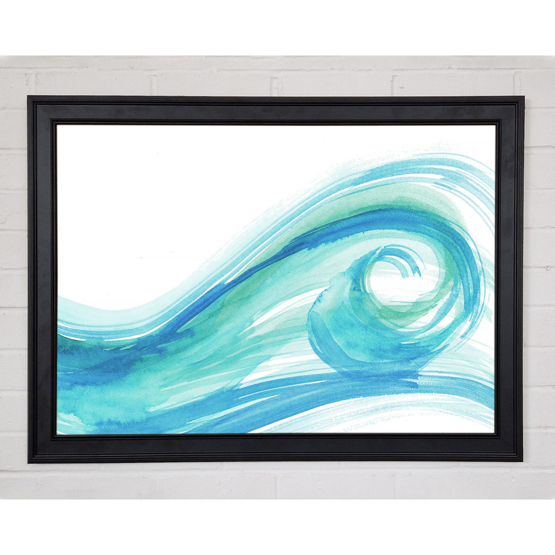 Gerahmter Kunstdruck Wave Swirl