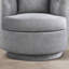 Fauteuil demi-tonneau pivotant moderne ultra-doux de 29 po de largeur avec coussin-618874297