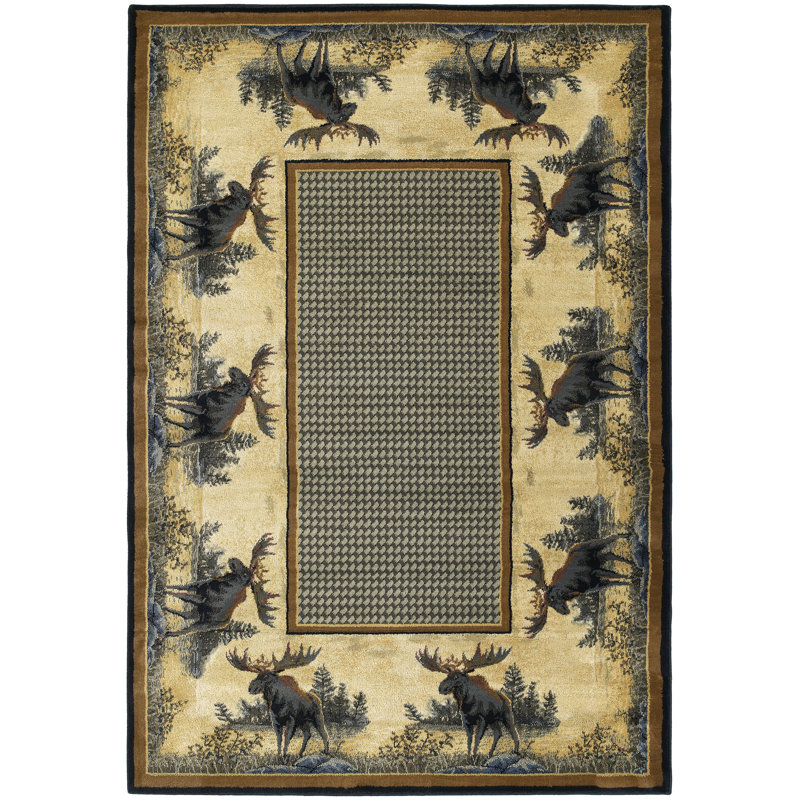 Tapis beige/bleu northwood orignal Springtown, 3 pi 11 po x 5 pi 3 po