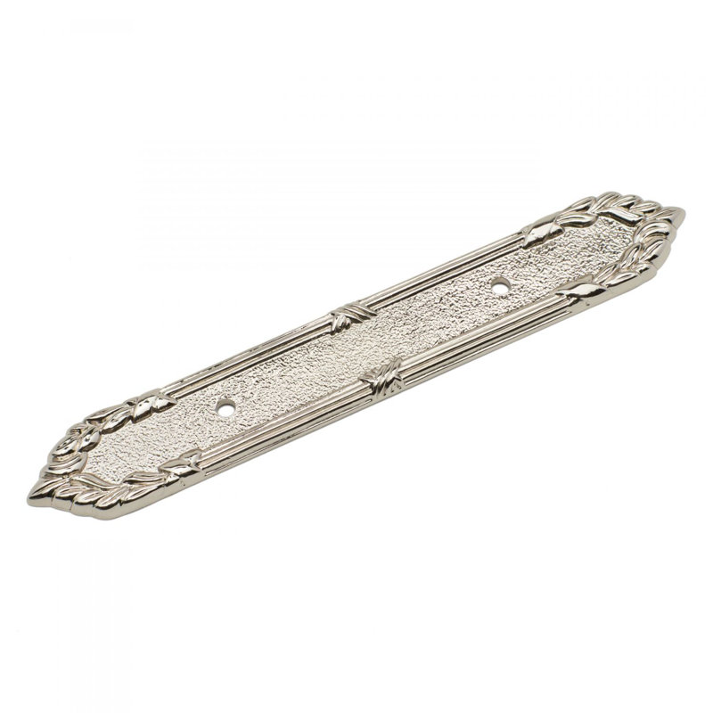 Ornate Edge 3 "Center to Center Pull Backplate BP Series, Nickel poli