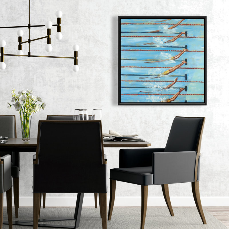 Impression de nageurs olympiques sur toile