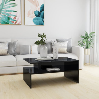 Allessio Sled Coffee Table with Storage