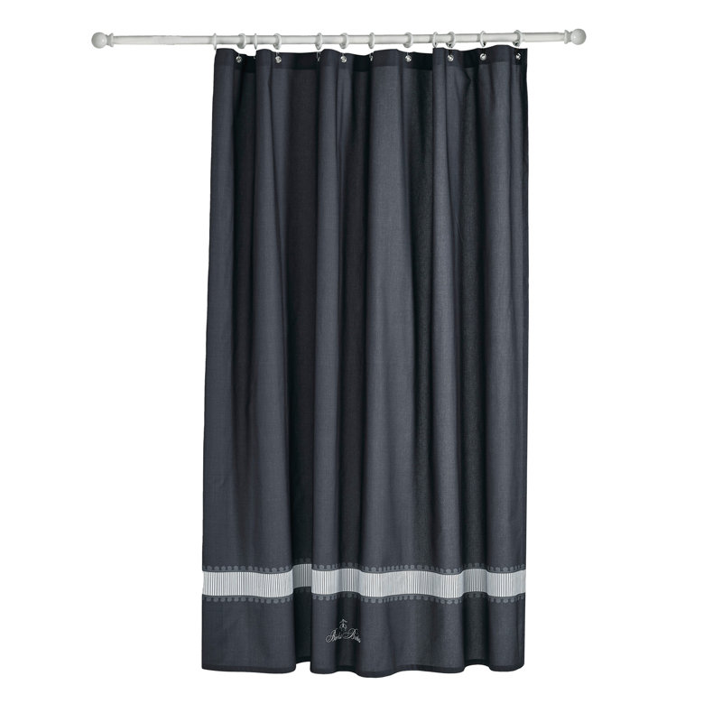 Cotton Shower Curtain, Anthracite