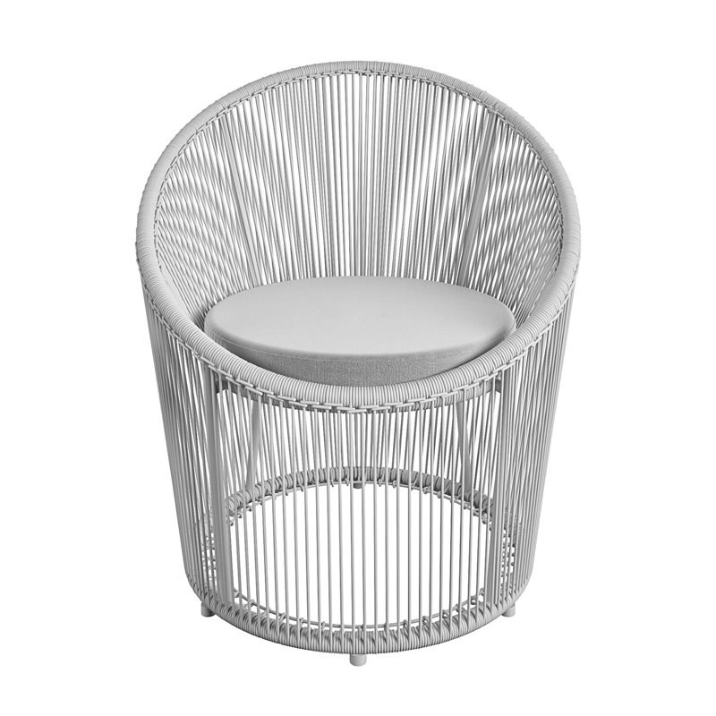 Steel Outdoor Lounge Chair, Grey
