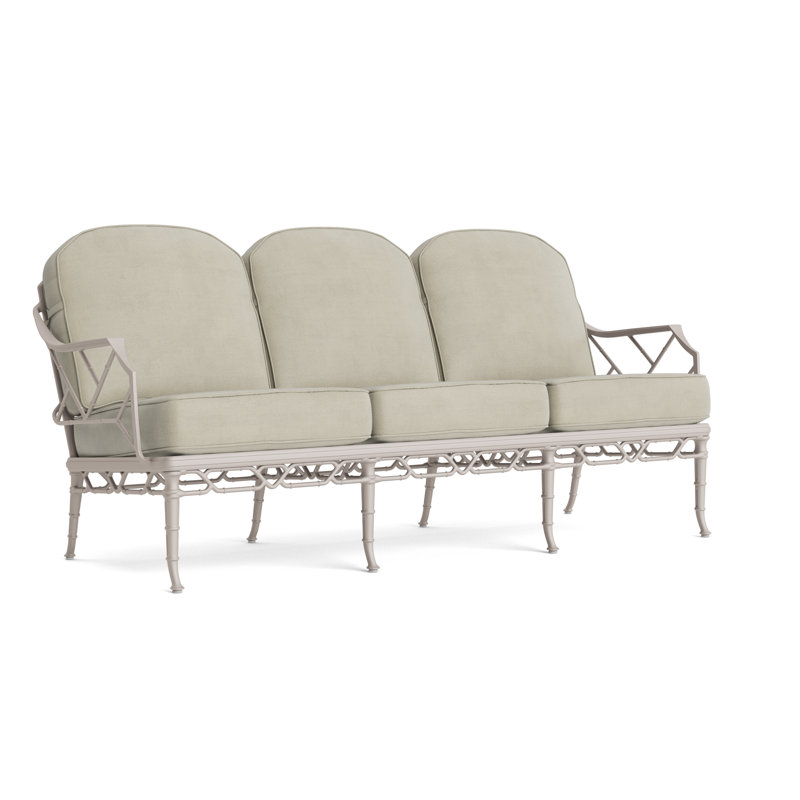 Calcutta Outdoor 3 - Seat Patio Sofa, Fusion Charcoal, Dove