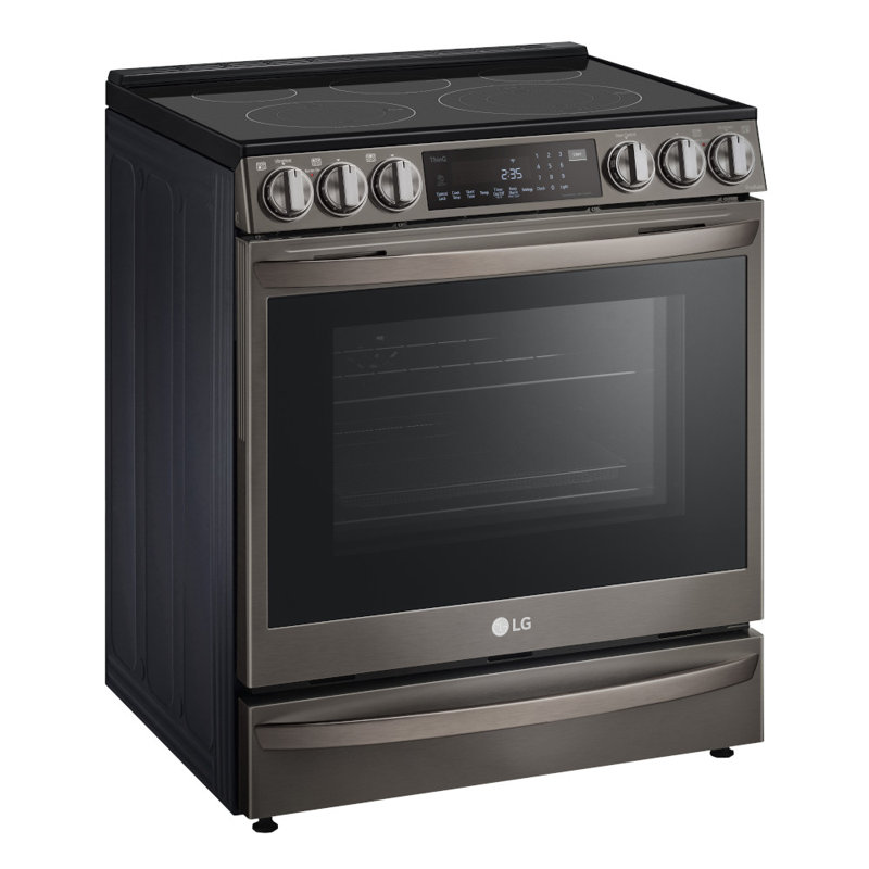 LG 6.3 cu. ft. Smart Slide-in Electric, Black