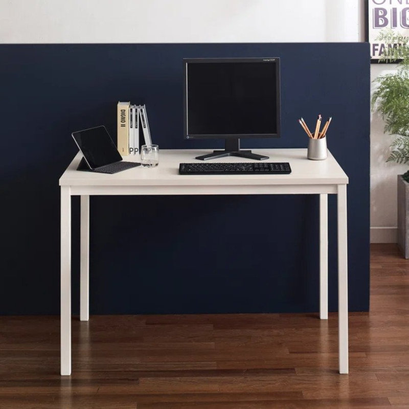 Bureau d'ordinateur contemporain en bois et métal Harry