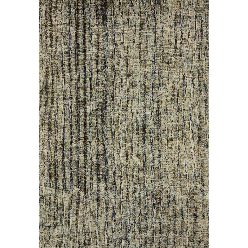 Tapis bleu en laine touffeté à la main Skye, Rectangle 2 pi 6 po x 7 pi 6 po