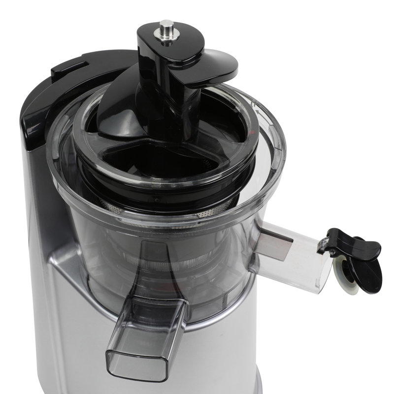 Omega Wide Mouth Vertical Cold Press Juicer, in Silver
