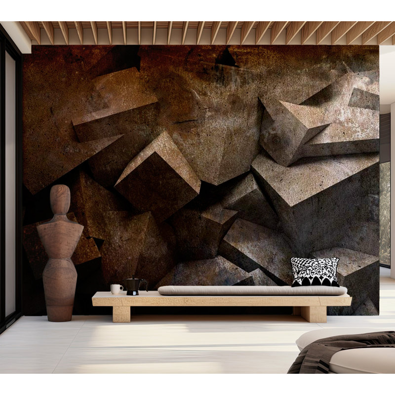 Forbach Non-Pasted Wall Mural, 27" L x 39" W, Brown
