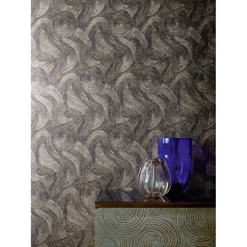 Hawksmoor Wallpaper, Prussian/Copper