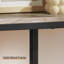 Console étroite avec structure en métal robuste, canapé d'entrée très long de 63 pouces pour canapé derrière le canapé, couloir, salon, gris