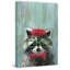 Raccoon The Painter - Wrapped Canvas Painting-34963562