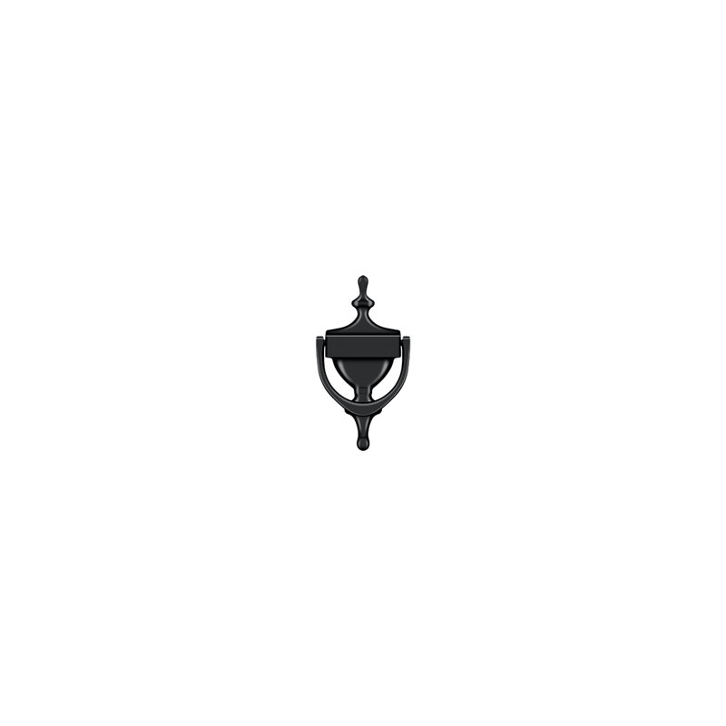Victorian Brass Door Knocker, Black