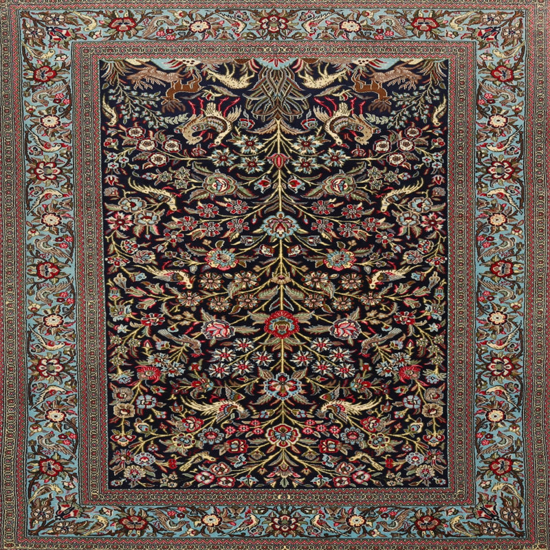 Kadian Oriental Indoor Rug, Square 3'