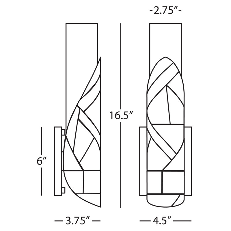 Brut 1 - Light Armed Sconce, Polished Nickel