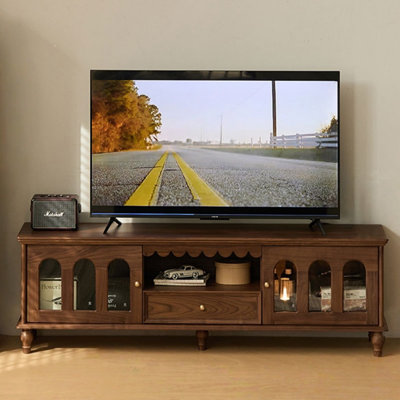 Retro Solid Wood TV Cabinet