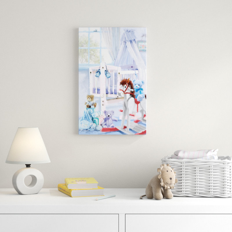 « baby garçon », art sur toile, H 19 po x l 12 po x P 2 po