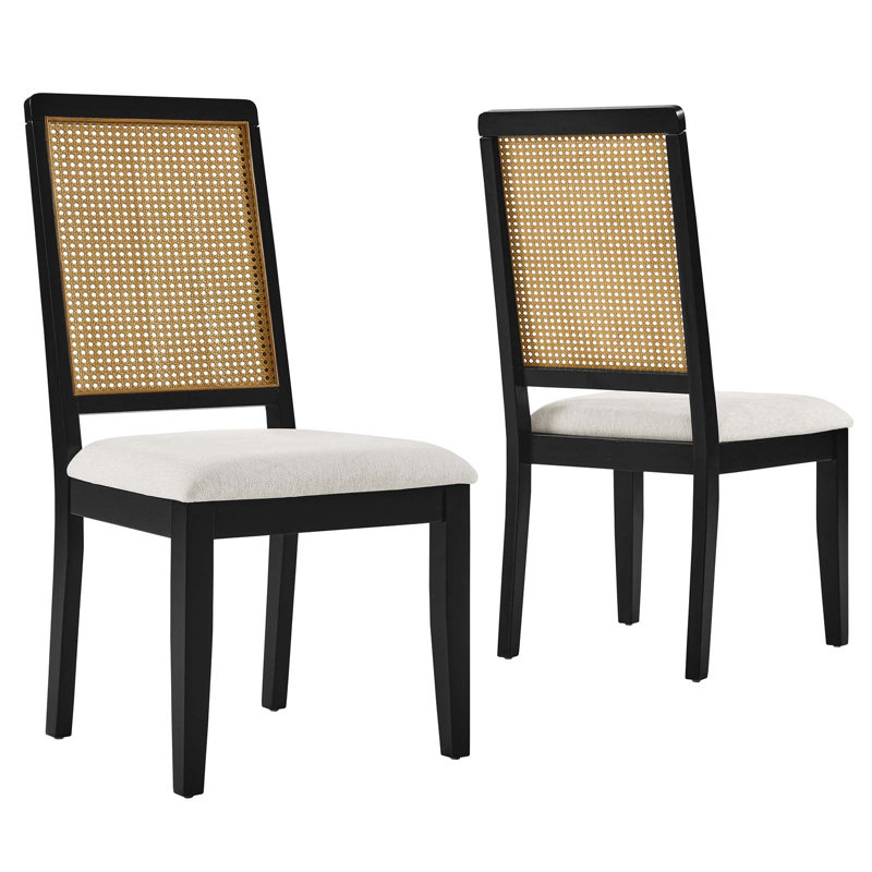 Chaise d'appoint Modway Arlo, Noir/naturel