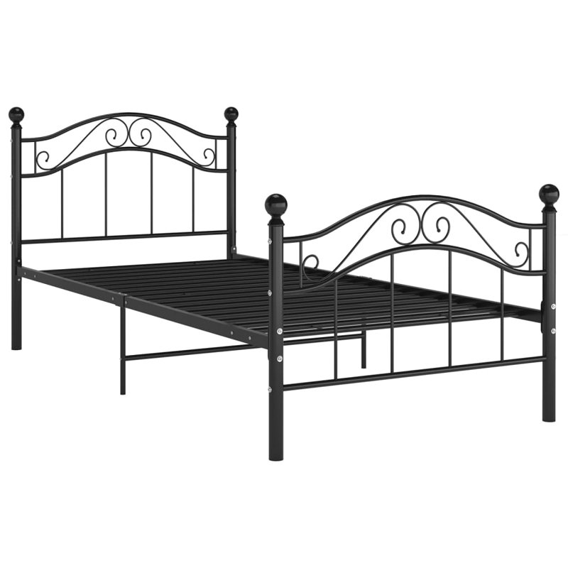 Gapspard Single (3') Bed, 90 x 200cm, Black