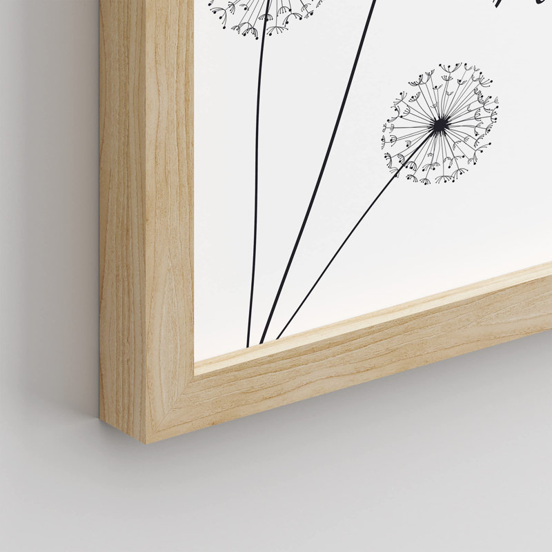 " Make A Wish Dandelion Flower ", Natural, 14" H x 11" W