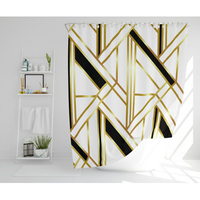 Merton Polyester Shower Curtain Set
