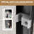 72" Tall 60" Wide Double Sliding Shower Door, 1/4"  6Mm  Clear Tempered Glass, Matte Black Aluminum Frame, Stainless Steel Handles, Width Can Be 56" - 60", Waterproof Function For Room, Scatter Film,-121016674