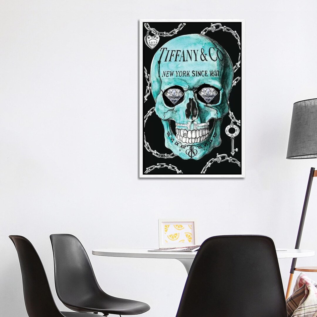 Leinwandbild Tiffany Skull