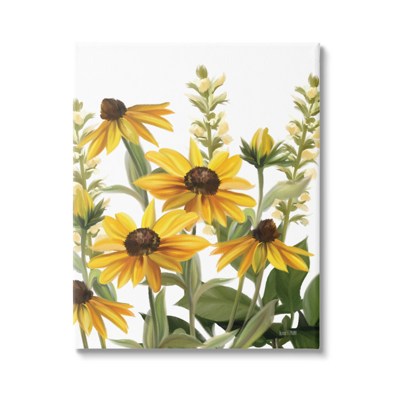Wild Wild Daisies Spring Buds, Toile tendue, H 16 po x l 20 po
