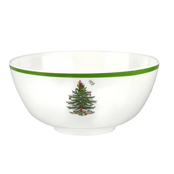 Spode Christmas Tree S/4 Melamine Salad/Dessert 8