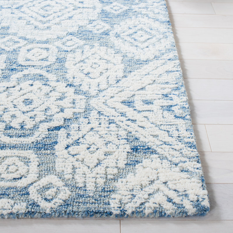 Metro Hand Tufted Indian Wool And Cotton With Latex Oriental Rug, Round 6'