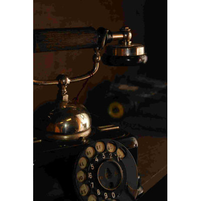 Vintage Phone Photography - Wrapped Canvas Photograph