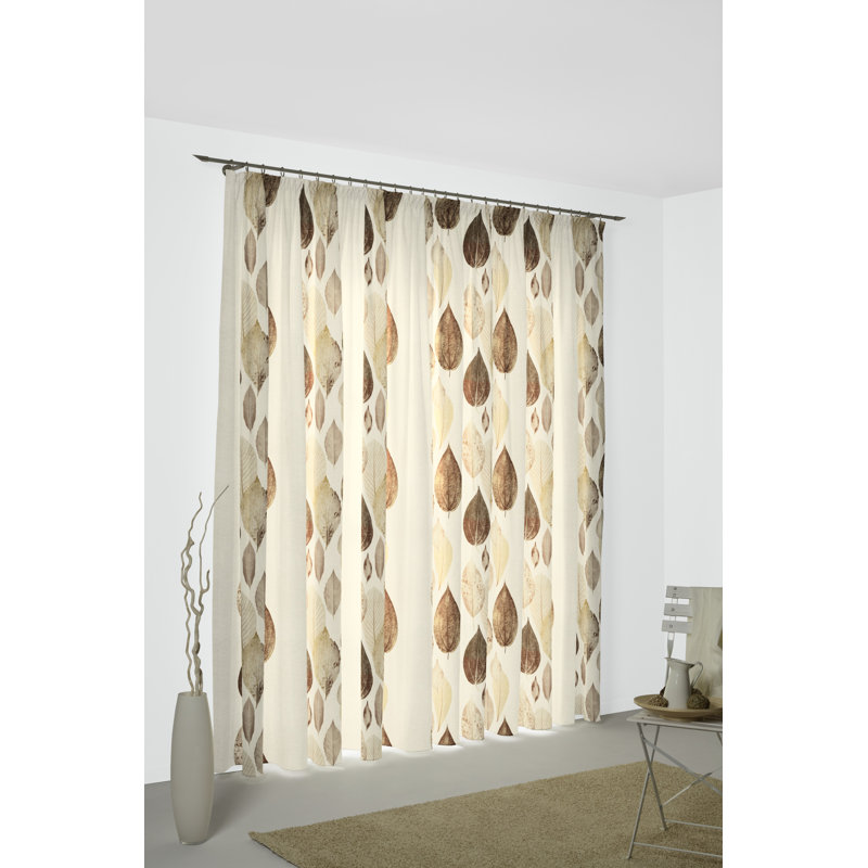 Ravae Blackout Single Curtain Panel, Brown, 220cm H x 145cm W