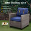 Chaise longue et repose-pieds en osier-1486731985