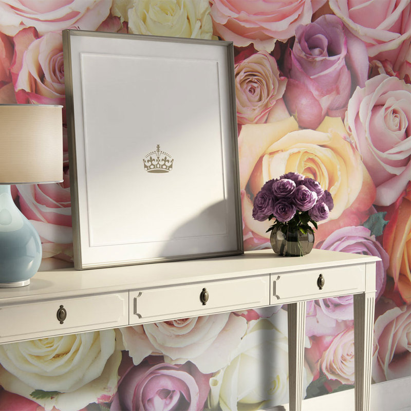 Pastel Roses 309cm x 400cm Wallpaper