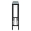 Mini-console étroite Darrin avec plateau en miroir noir-124921271-124921272