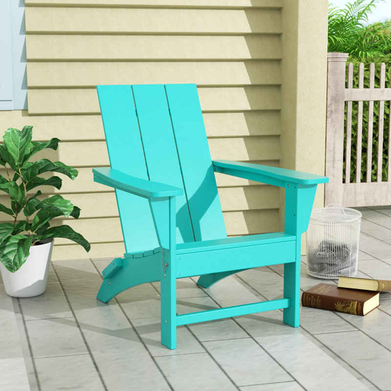 Chaise Adirondack pliante en plastique PEHD Joubert, Turquoise