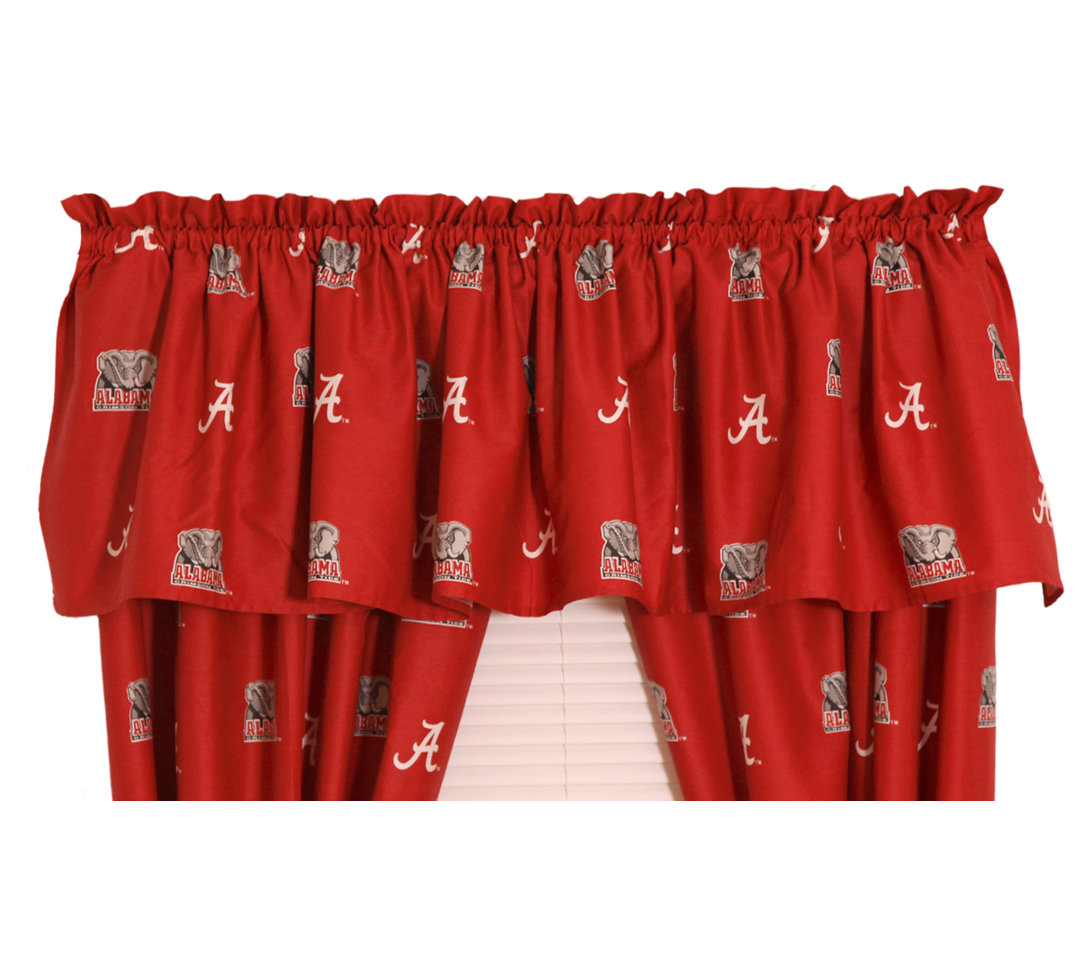 NCAA Tailored Window Valance College Covers