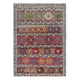 Burano Hand Knotted Wool Geometric Area Rug