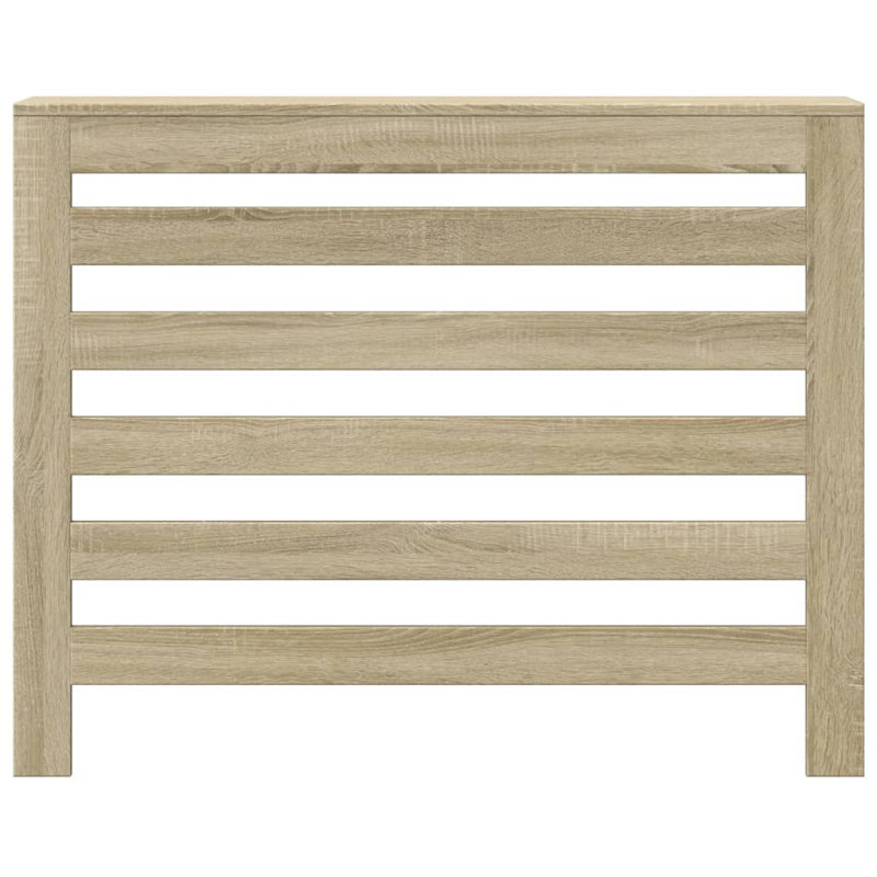 Vidaxl Radiator Cover Engineered Wood, Sonoma Oak, Horizontal Slats, 104 x 20 x 82 cm