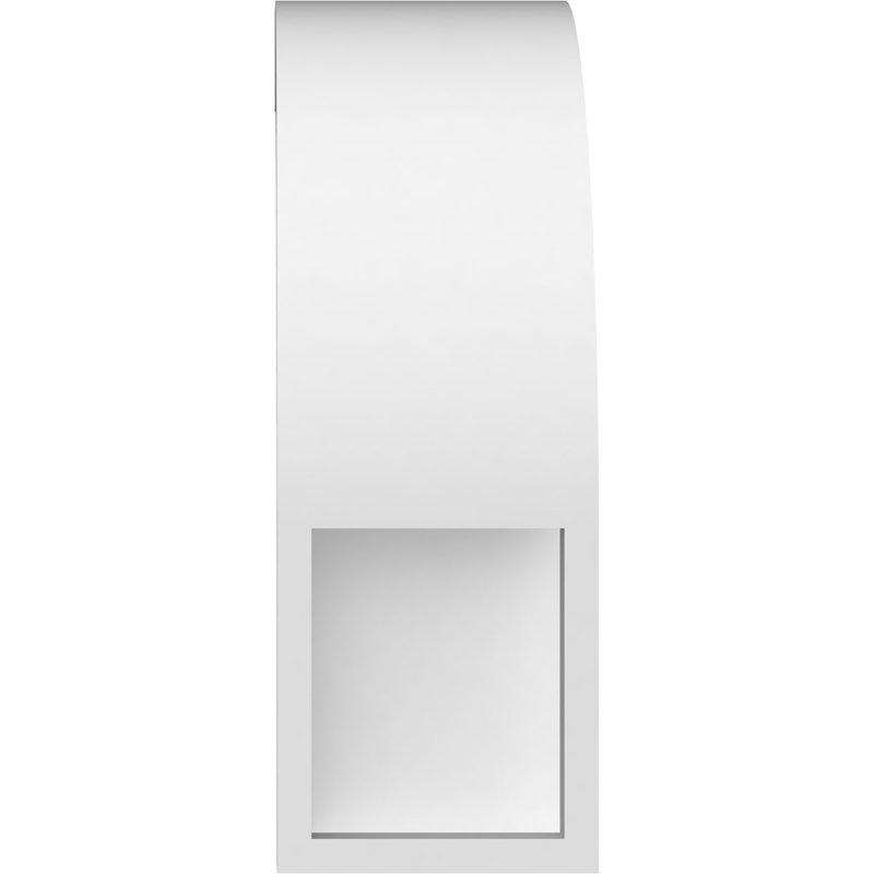 Attelle de genou standard en PVC de qualité architecturale, H 10 po x l 3 po x P 6 po