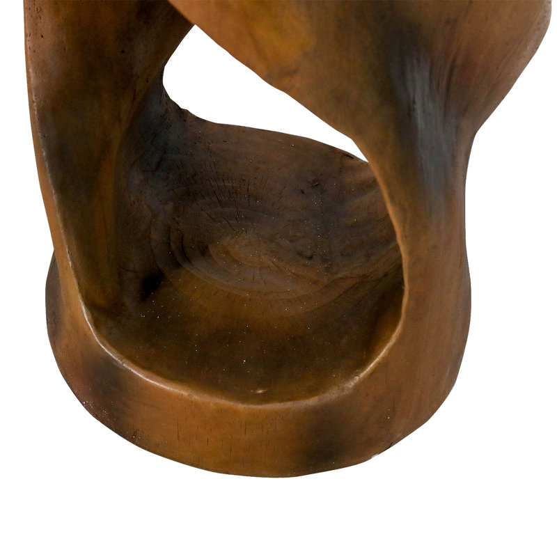 Table d'appoint en béton Twist Shape, table de bout moderne unique pour la décoration intérieure