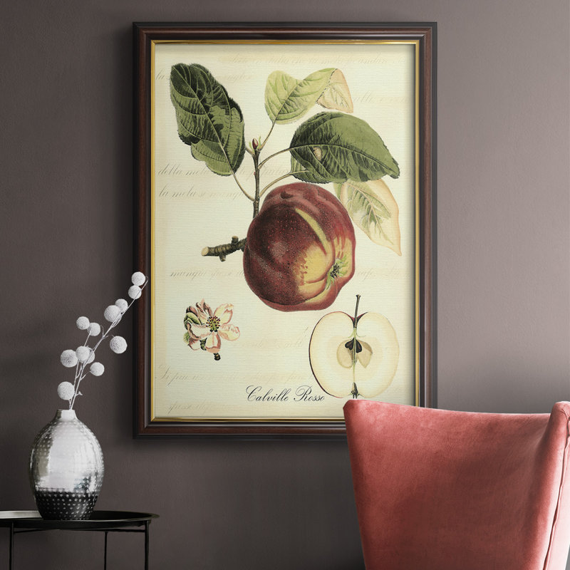 Impression de fruits toscans I - peinture sur toile encadrée, H 20 po x l 16 po x P 2,5 po