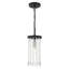 Luminaire suspendu cylindrique 1 lumière avec détails en cristal-180831349