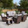 Outdoor Wicker Patio Conversation Furniture Set