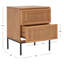 Table de chevet 2 tiroirs Prudhoe-728621391