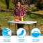 Lifetime 4-Foot Adjustable Fold-In-Half Table